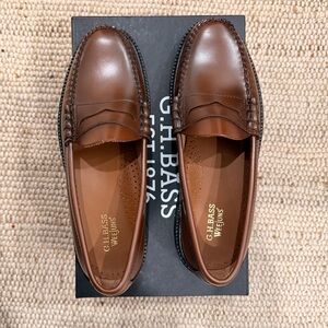 G.H. Bass & Co. Brown Leather Penny Loafers